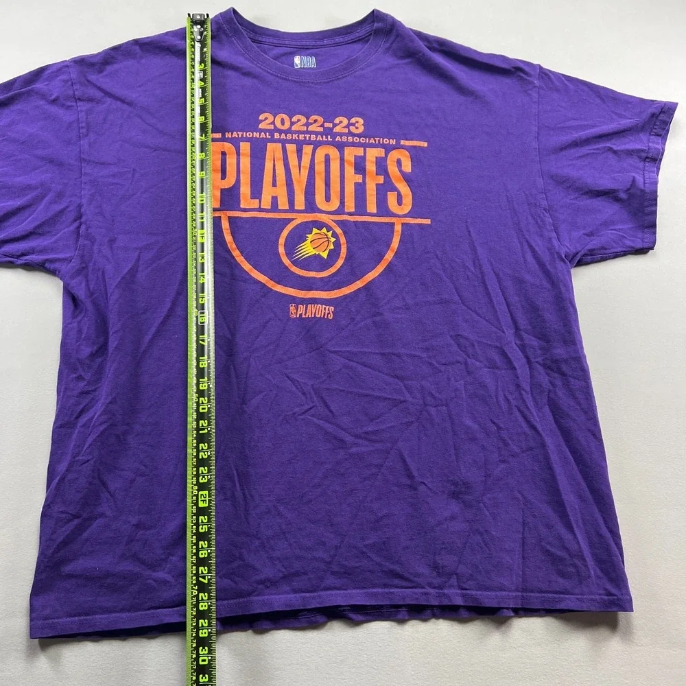Phoenix Suns 2022-23 NBA Playoffs T Shirt Mens 2XL Purple Short Sleeve Crew Neck